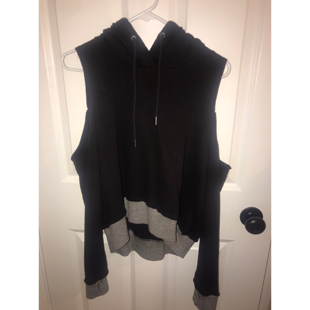 Hollister open shoulder long sleeve hoodie